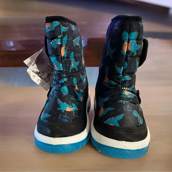 NWT EQUICK Boys Winter Boots Waterproof Lightweight Kid Snow Boots with Fur - Picture 2 of 7